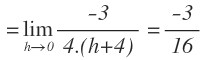 definición de derivada en un punto