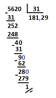 divisiones de numeros decimales