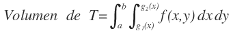 volumen de un solido integrales dobles