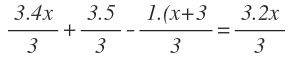 resolución de ecuaciones con denominadores