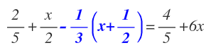 ecuaciones con fracciones