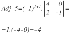 como calcular la matriz inversa