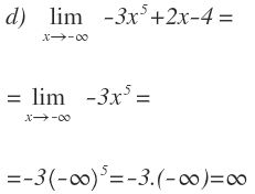 limites de una funcion cuando x tiende a infinito