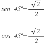 valores de angulos trigonometricos