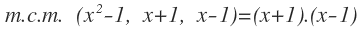 suma y resta de fracciones algebraicas con denominadores polinomios